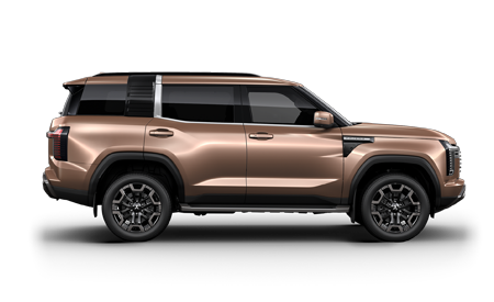 Side profile render of a Pajero