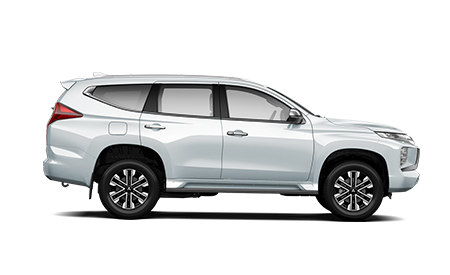Side profile render of a Pajero Sport
