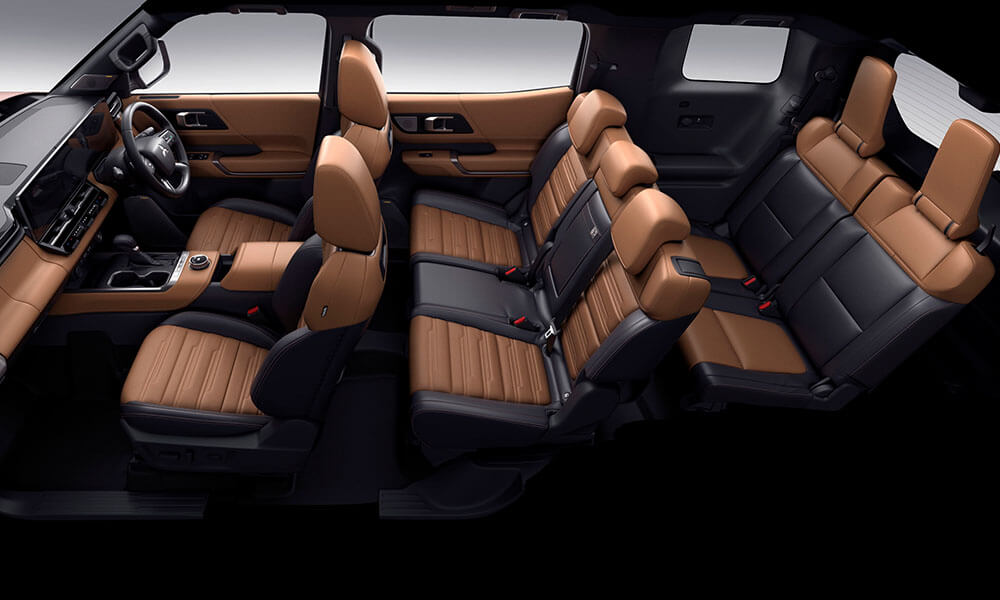 X-ray view of a Pajero's interior