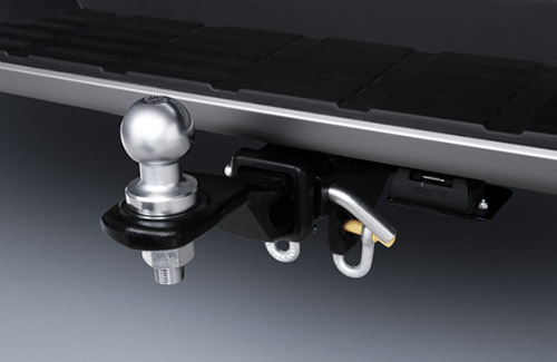 Tow bar accessory on a Mitsubishi