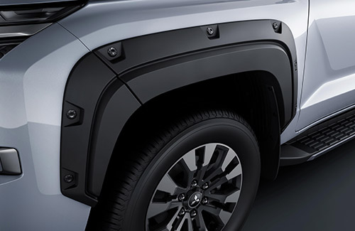 Fender Arch Flare accessory on a Mitsubishi